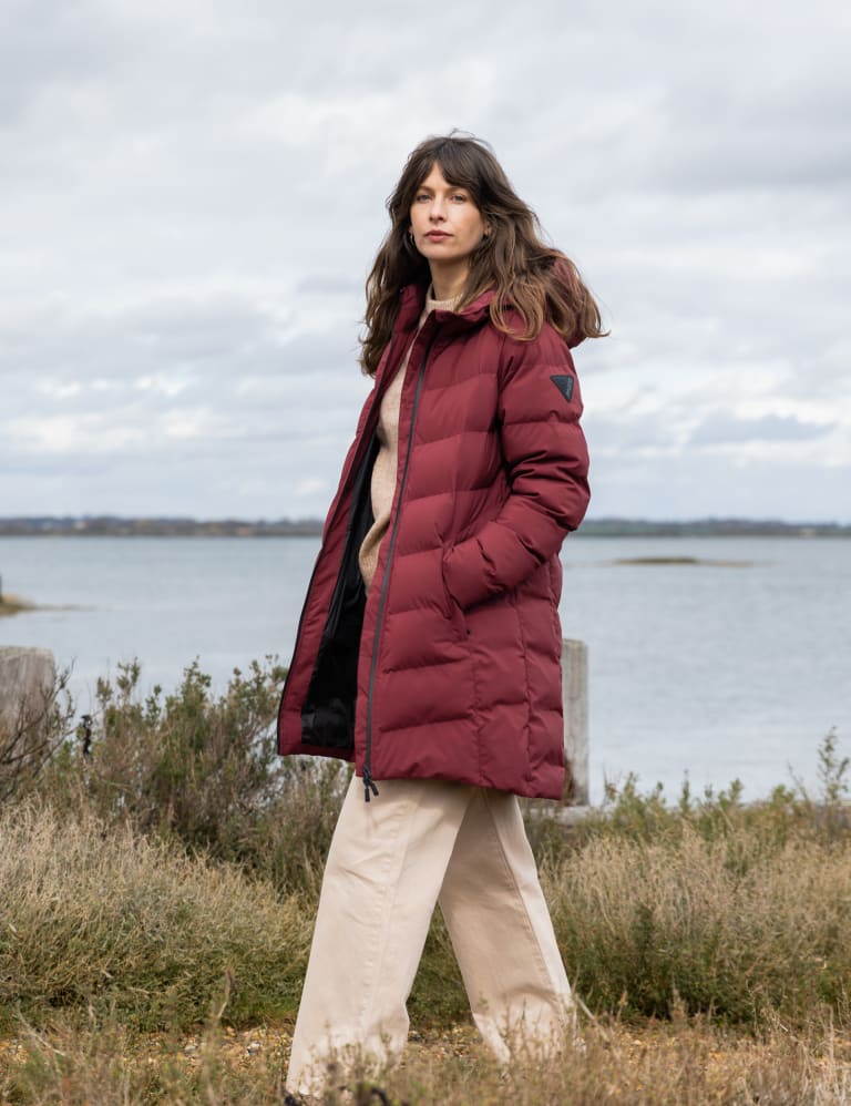 Longline padded sale waterproof coat