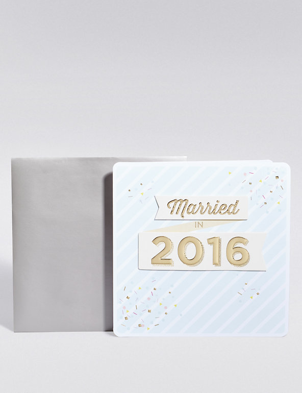 Married in 2016 Card Image 1 of 2