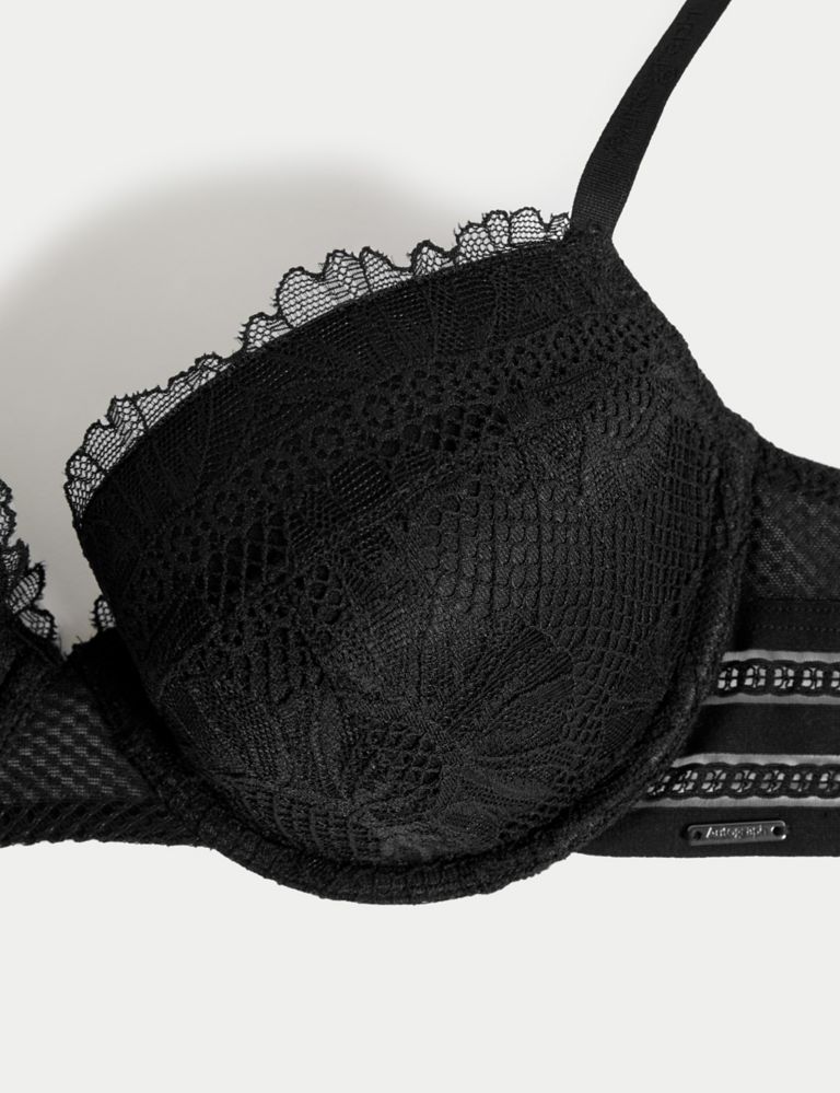 Buy Luxe Collection Push Up Balcony Bra Black/Anthracite US 30E Online at  desertcartSeychelles