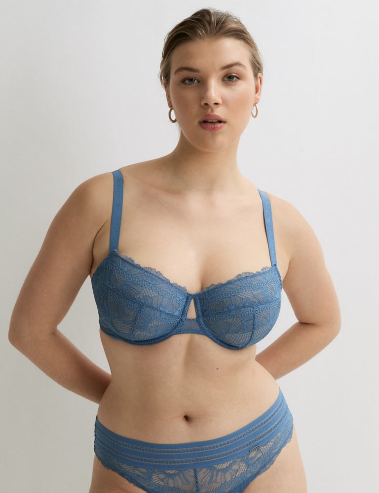 Marseilles Lace Wired Balcony Bra F-H 1 of 7