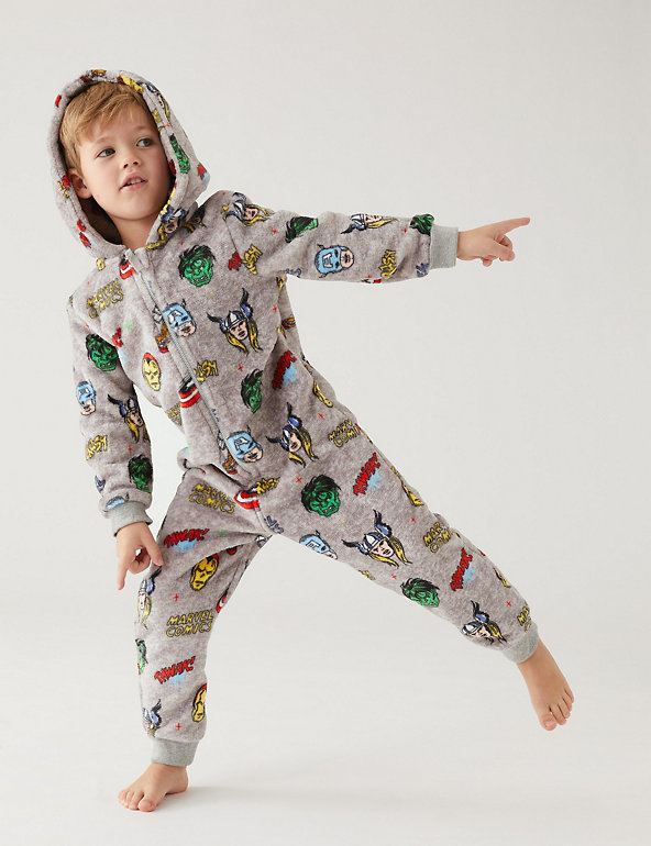 Kids Unisex Onezee New Boys Girls Childrens Hooded All in One Ages 3-13 Years 