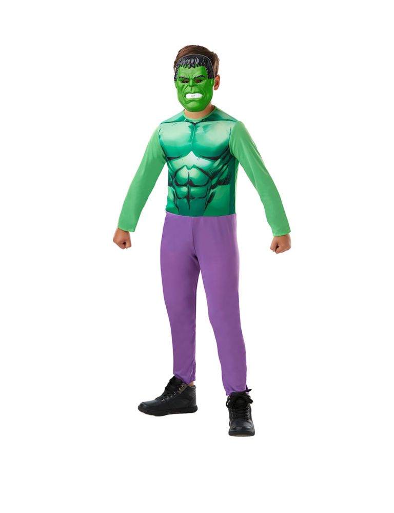 Marvel Avengers Hulk Fancy Dress Costume Box Set (4-6 Yrs) 2 of 2