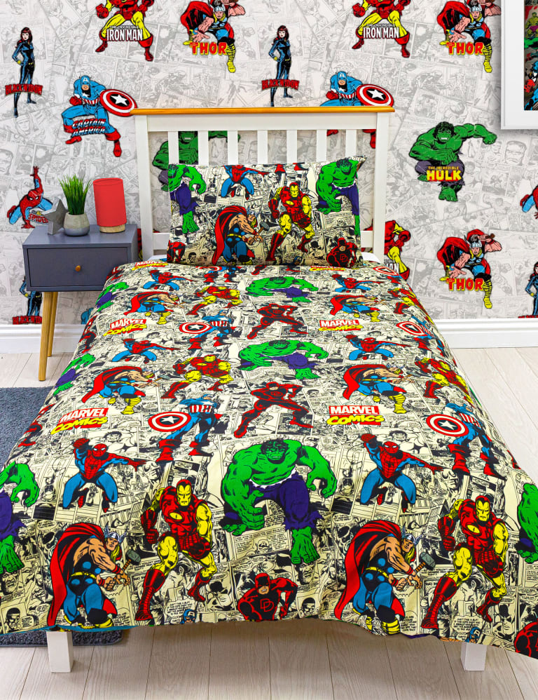 Marvel Comics Cotton Blend Single Bedding Set