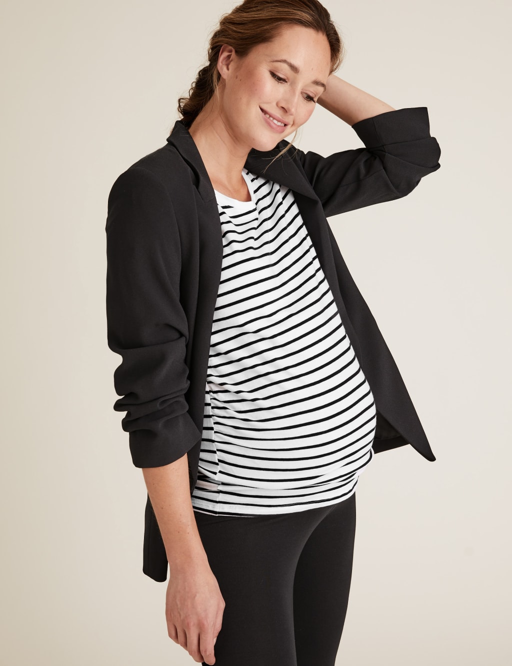 Maternity 2 Pack Cotton Fitted TShirts M&S Collection M&S