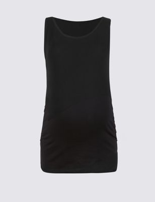 Maternity Cotton Vest Top with Stretch Image 2 of 4