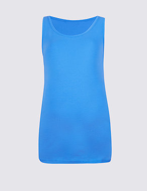 Maternity Cotton Vest Top with Stretch Image 2 of 4