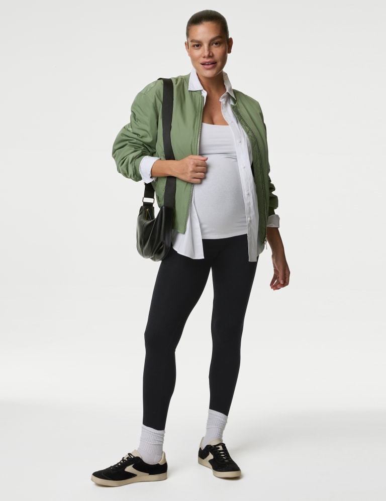 Maternity leggings short length online