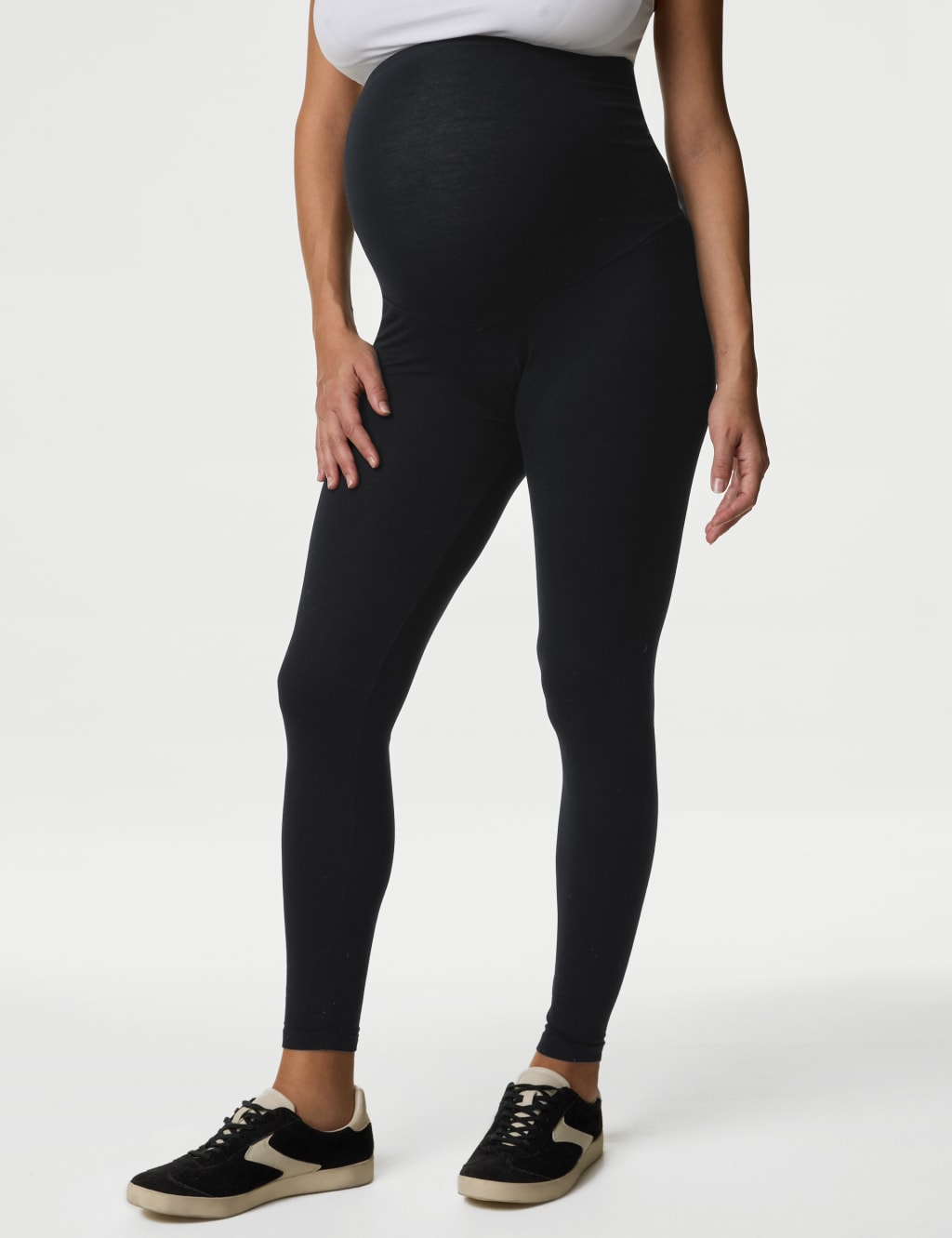 Maternity 2pk Over Bump Leggings, M&S Collection, M&S