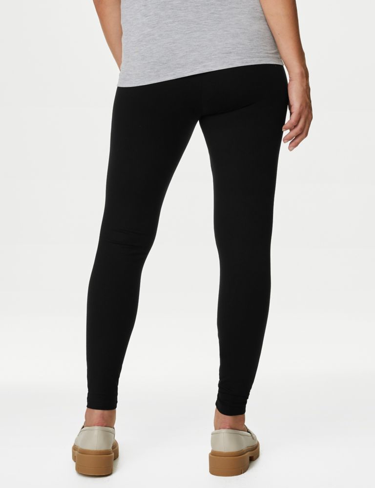 Leading Lady Seamless Black Maternity Leggings - Extra Support