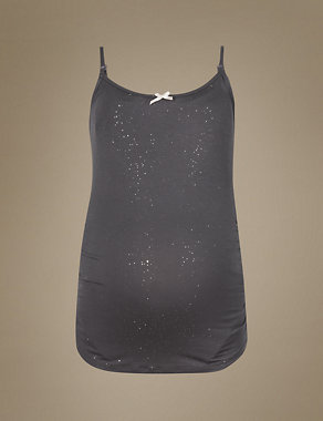 Maternity Sparkle Camisole Top Image 2 of 3