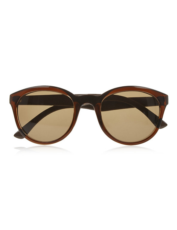 Matte Leopard Arms Rectangle Frame Sunglasses Image 1 of 2