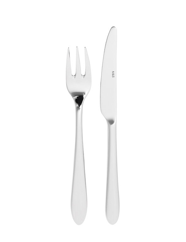 Maxim 8 Piece Dessert Knife & Fork Set Image 1 of 1