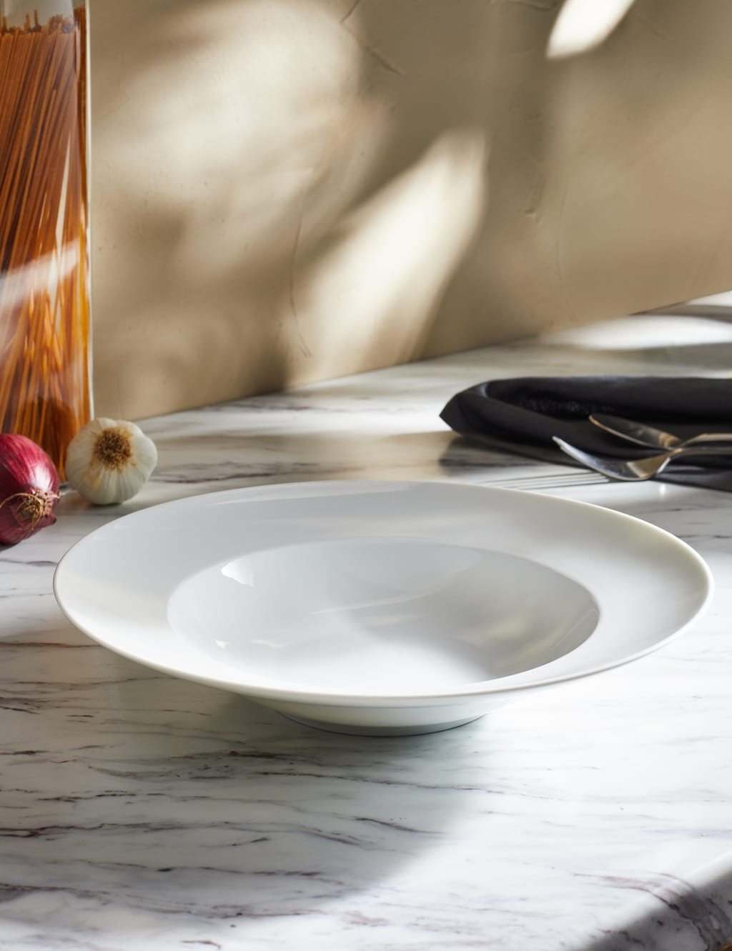 Pasta bowl on sale plate