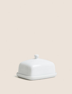 Maxim Porcelain Butter Dish Image 2 of 3