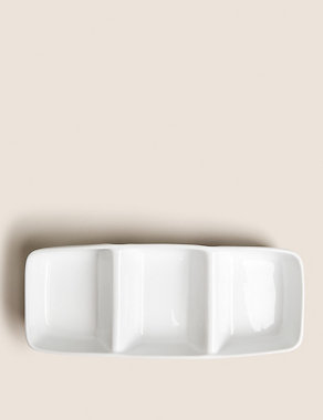 Maxim Porcelain Three Part Serving Bowl Image 2 of 4