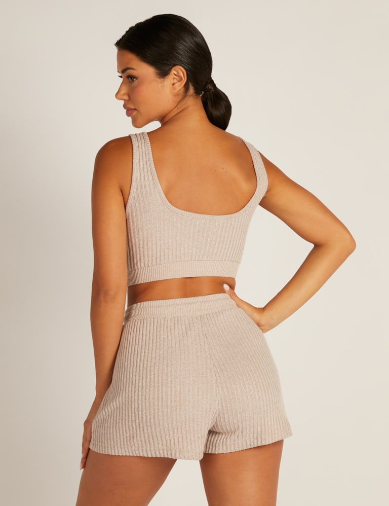 Ribbed lounge set shorts on sale