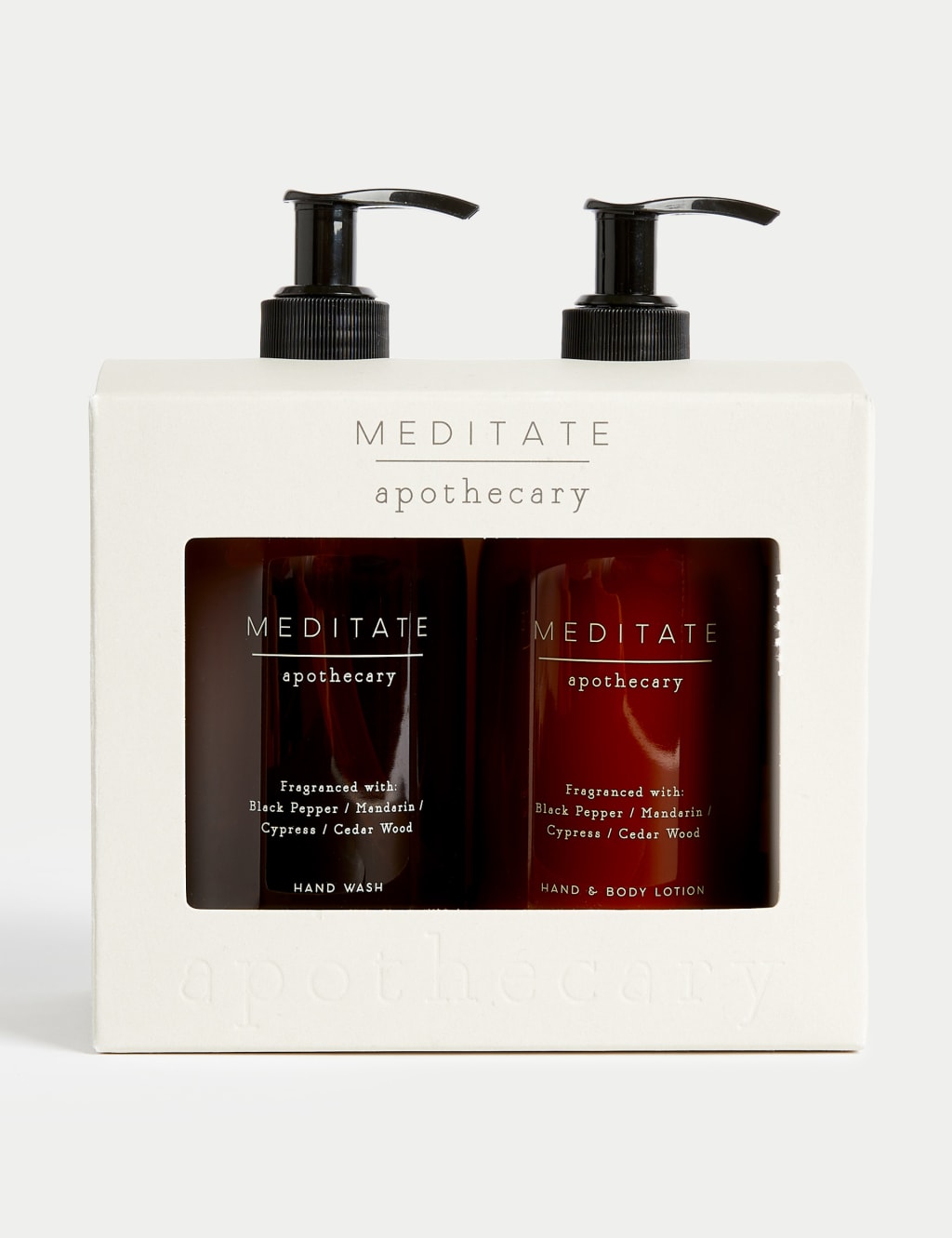 Meditate Hand Wash & Lotion Set Apothecary M&S