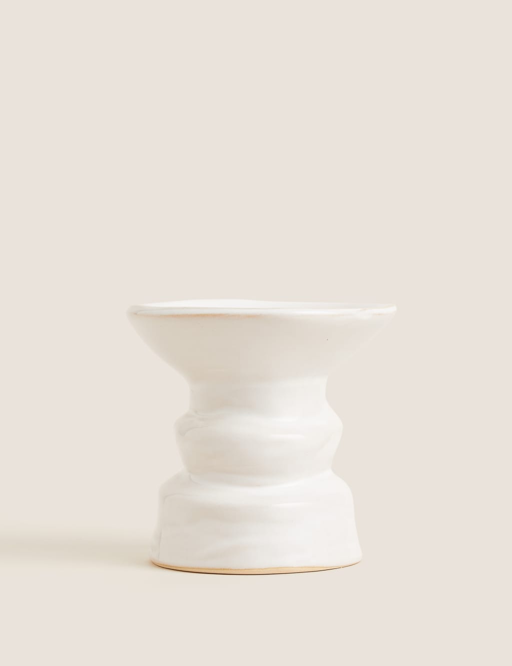 White pedestal candle holder cheap
