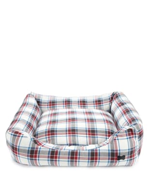 Medium Checked Dog Bed | M&S