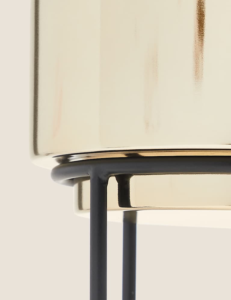 Medium Gold Planter with Stand 4 of 7