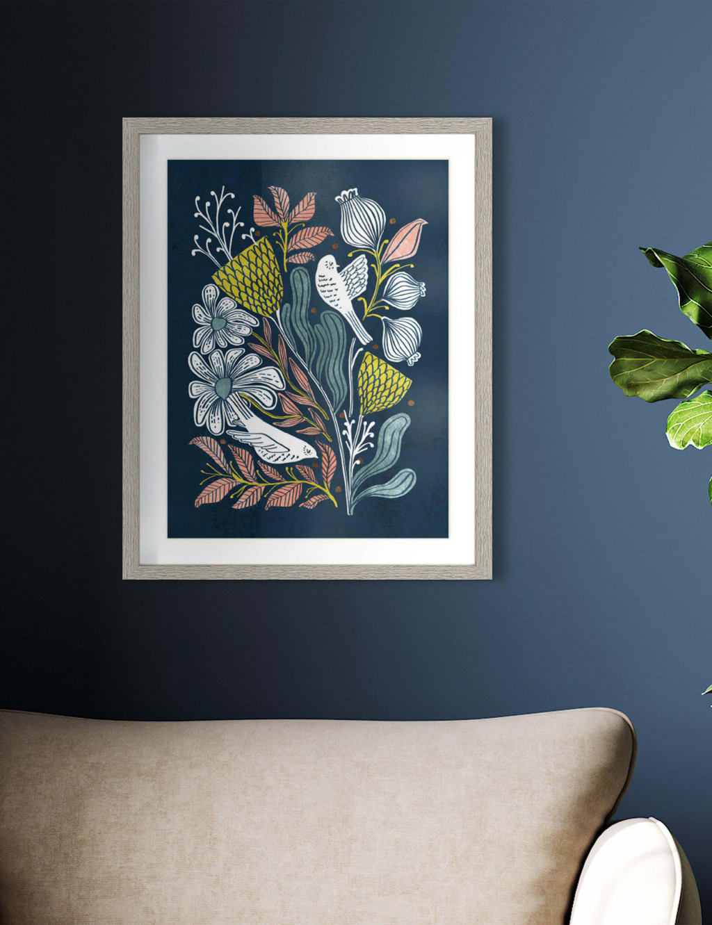 Buy Melody Rectangle Framed Art | Gallery Home | M&S