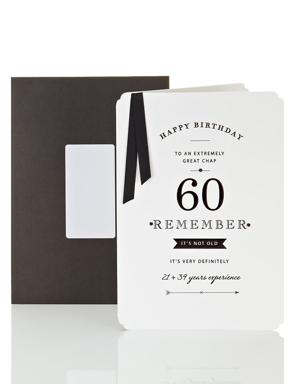 Men's 60th Birthday Card Image 1 of 2