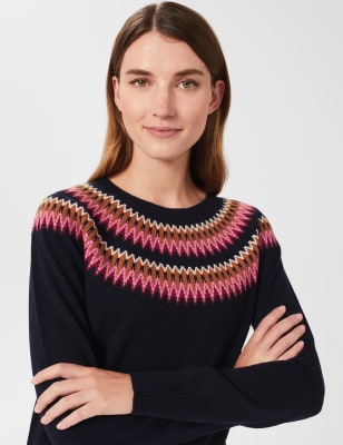 fair isle merino wool sweater