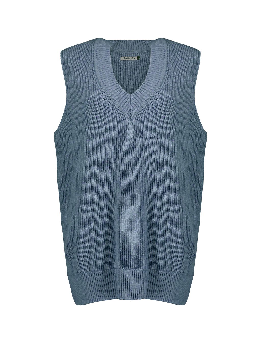 Merino Wool Blend V-Neck Knitted Vest 1 of 5