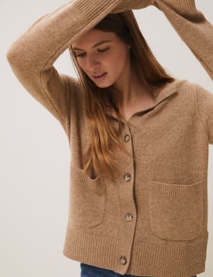 m&s merino wool cardigan