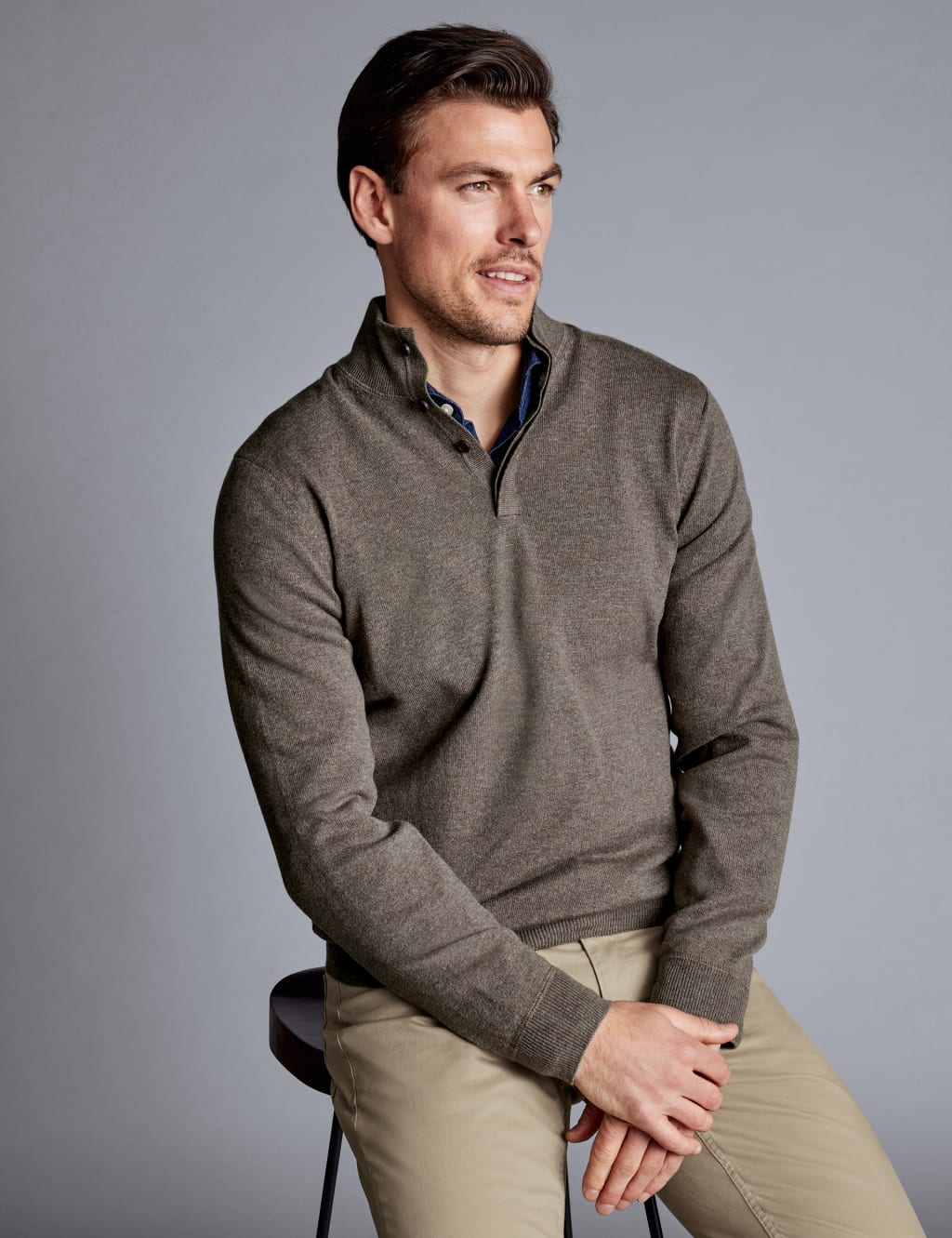 Merino Wool Rich Funnel Neck Jumper | Charles Tyrwhitt | M&S