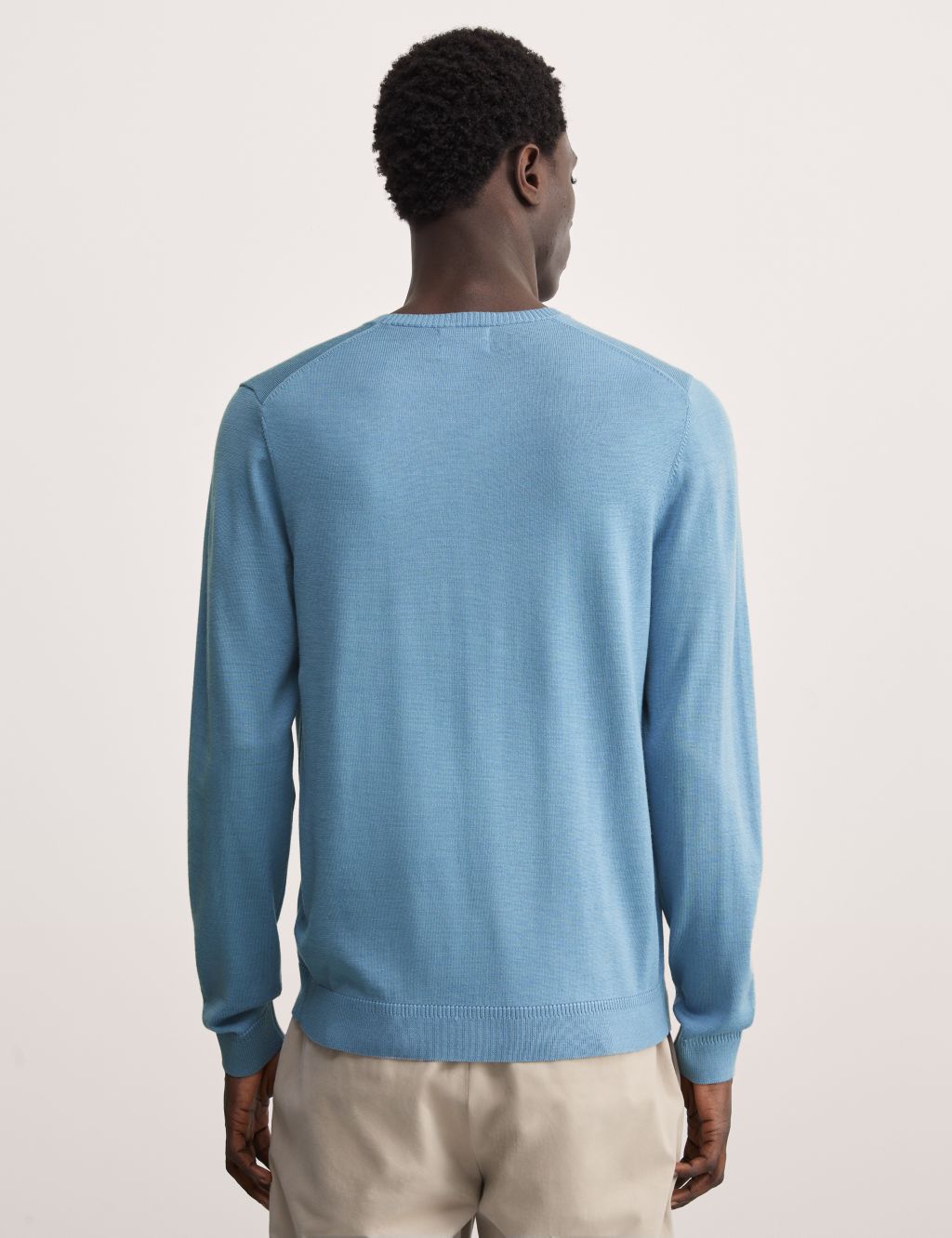 Merino Wool Rich Knitted Jumper with Silk 4 of 6