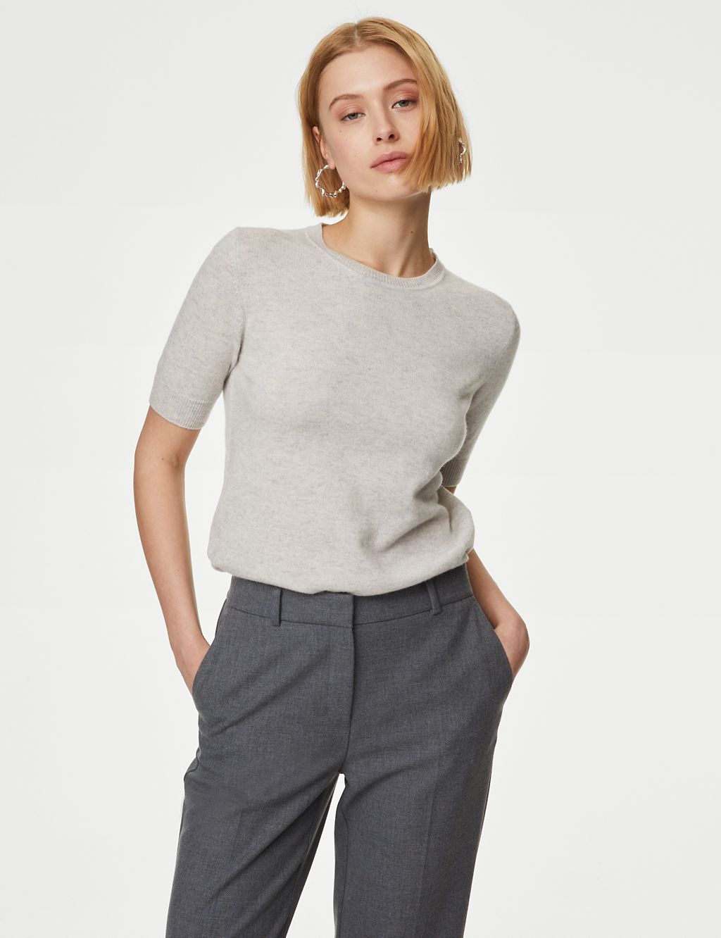 Merino Wool With Cashmere Knitted Top 3 of 6