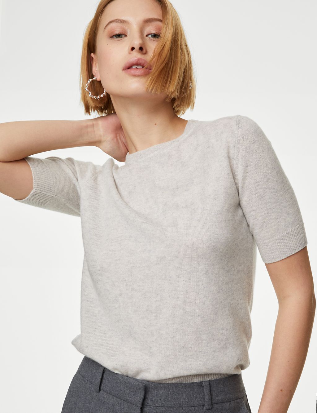 Merino Wool With Cashmere Knitted Top 4 of 6