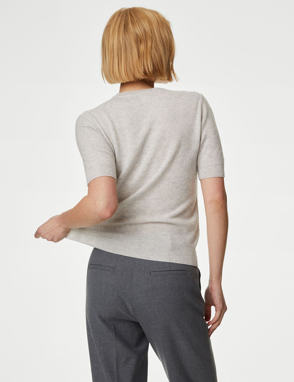 Merino Wool With Cashmere Knitted Top 5 of 6
