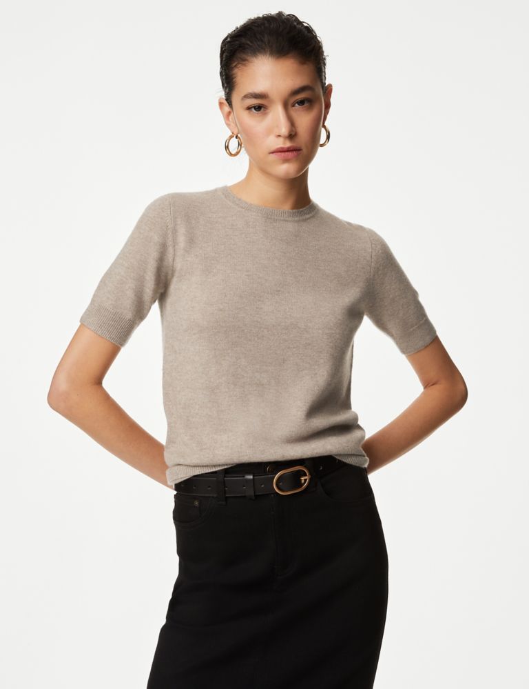 Merino Wool With Cashmere Knitted Top 3 of 5