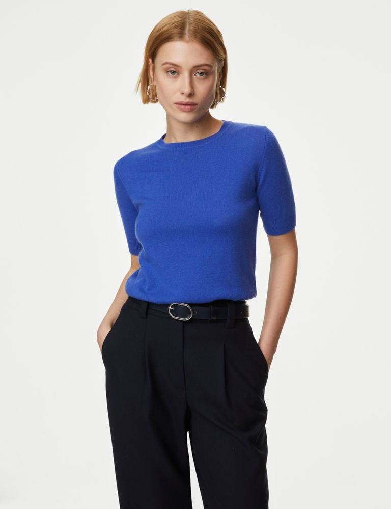 Merino Wool With Cashmere Knitted Top 1 of 6