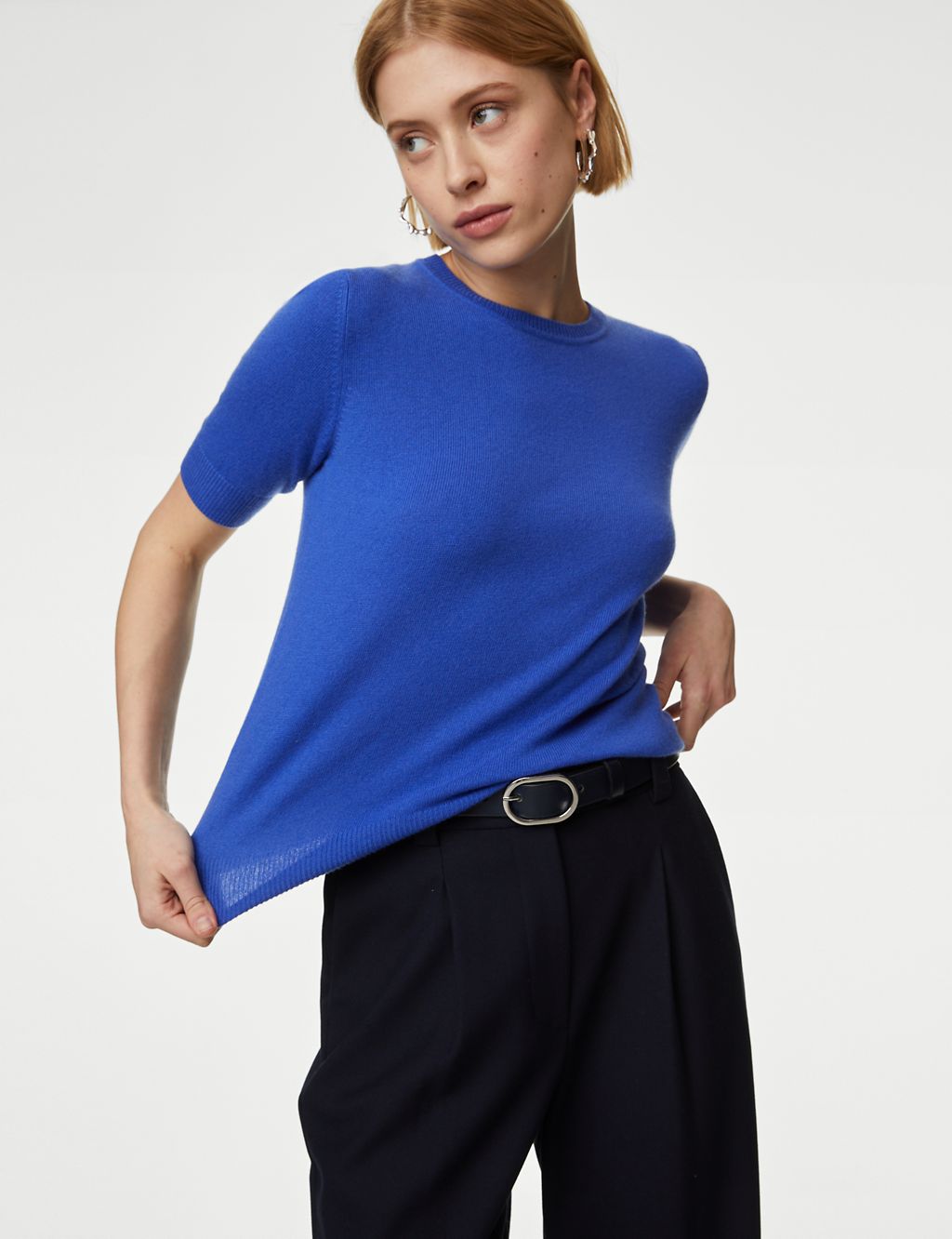 Merino Wool With Cashmere Knitted Top 5 of 6