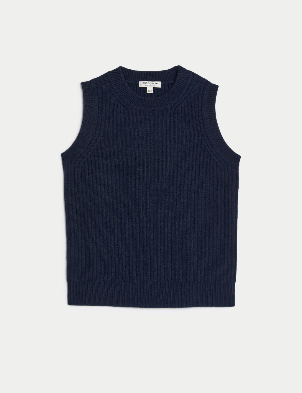 Merino Wool With Cashmere Knitted Vest 1 of 6