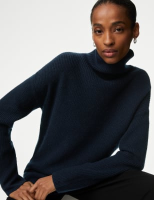 Merino Wool With Cashmere Ribbed Jumper Autograph M S