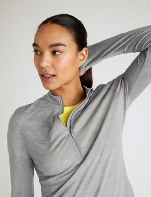 high neck running top