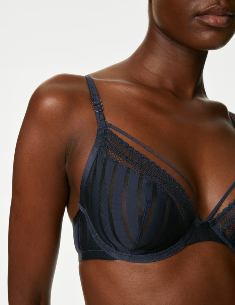 Striped bras on sale