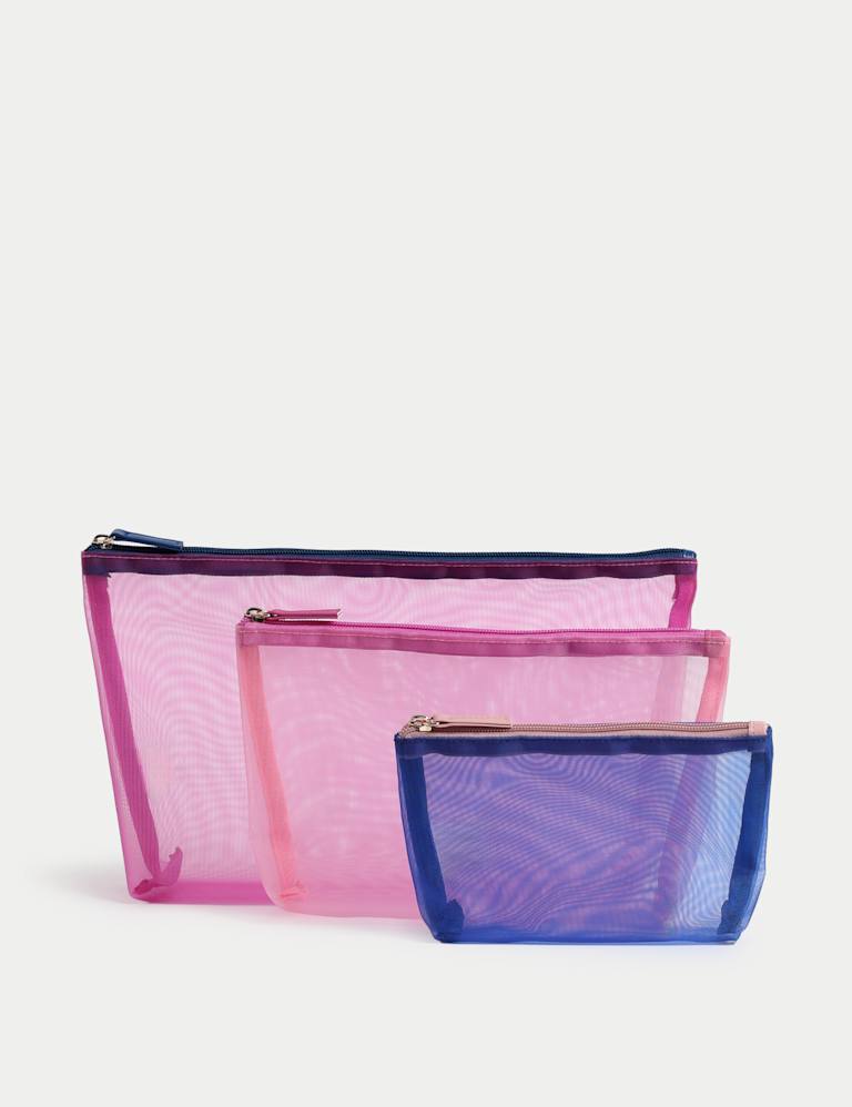 Mesh Toiletry Bag Trio Set 1 of 3