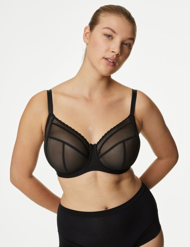 Mesh Wired Extra Support Bra, M&S Collection
