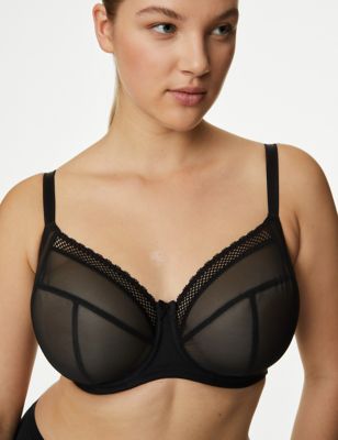 Sheer Mesh Max Support DD+ Bra, M&S Collection
