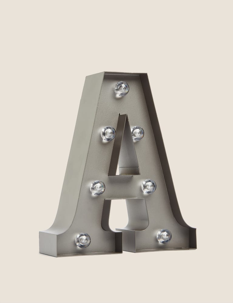 Light up letters cheap home bargains