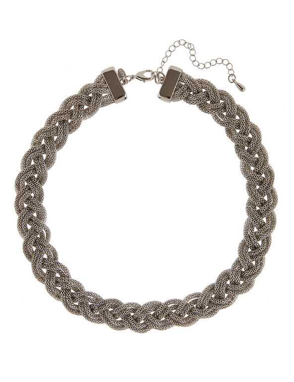 Metal Plated Twisted Necklace Image 1 of 1