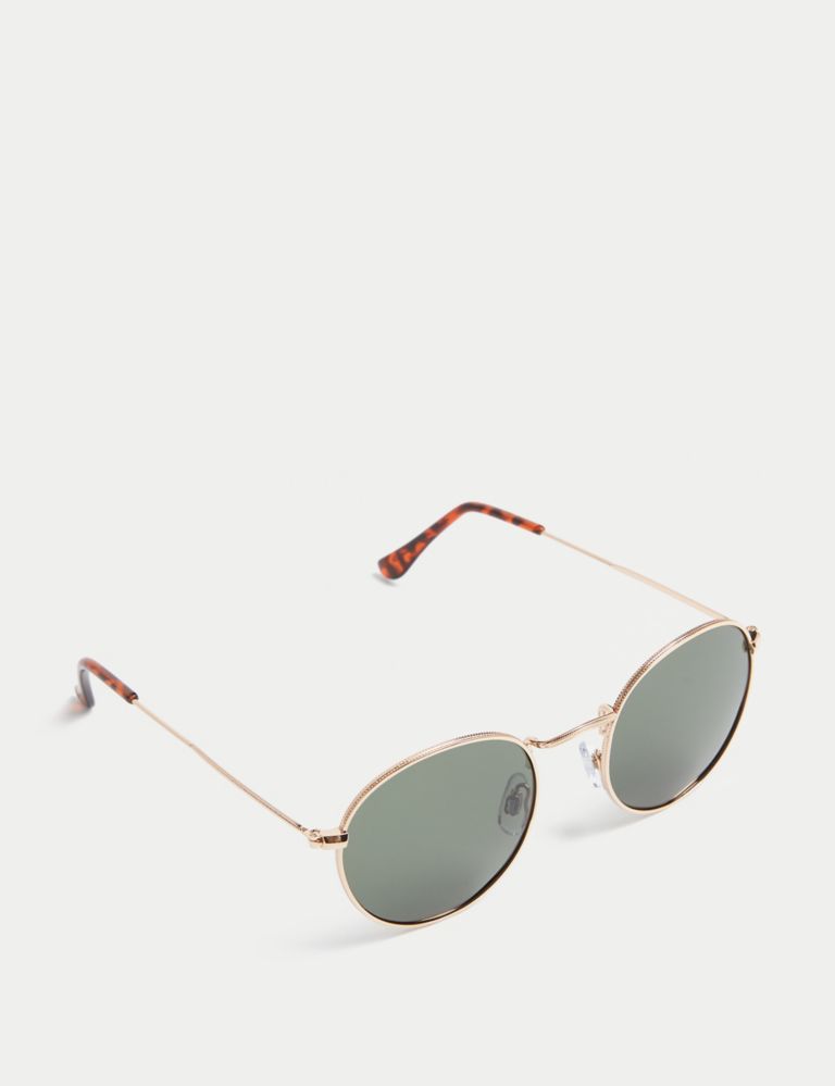 Metal Round Polarised Sunglasses 2 of 2