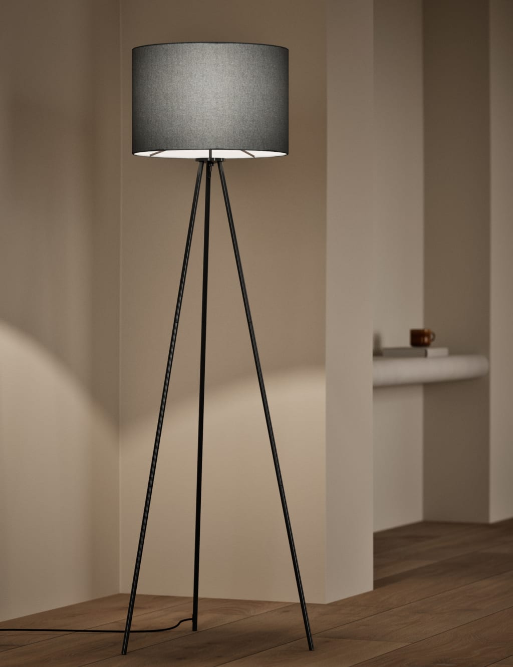 Metal Tripod Floor Lamp 3 of 3