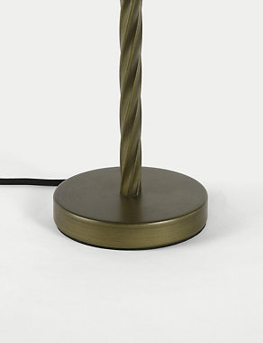 Metal Twisted Table Lamp Base Image 2 of 4