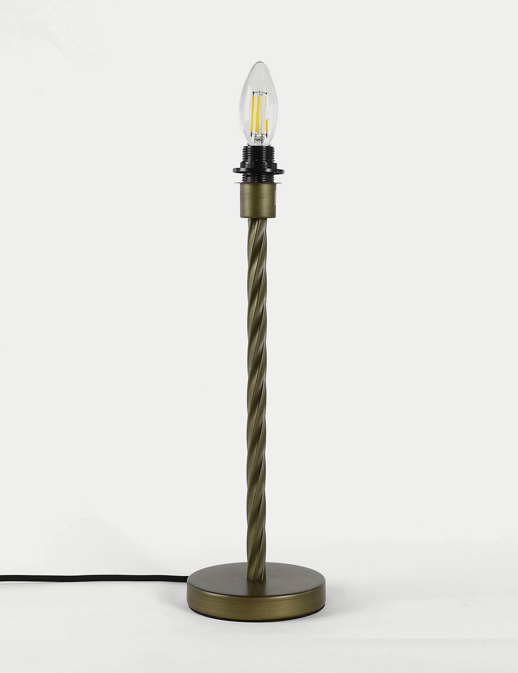 Metal Twisted Table Lamp Base 3 of 4